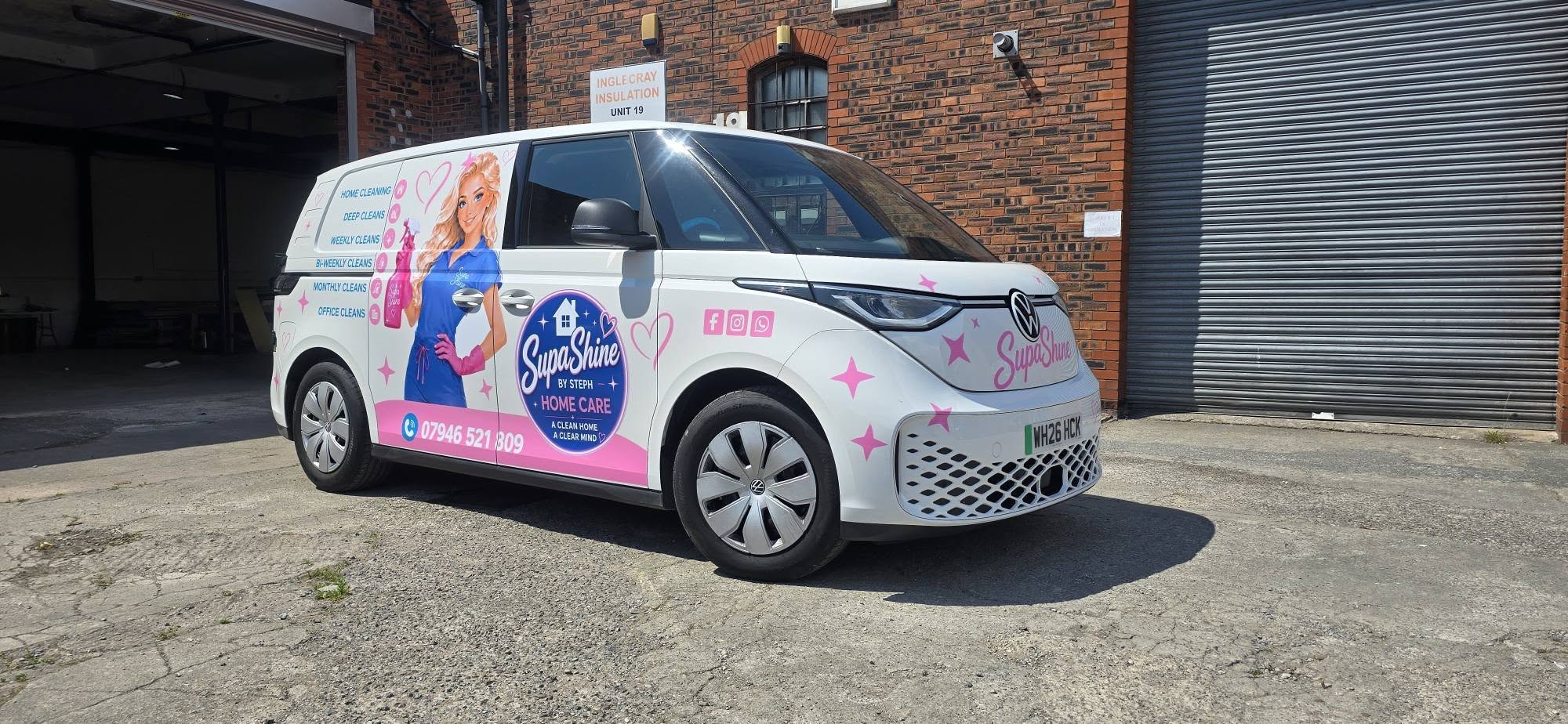 SupaShine professionally designed van graphics